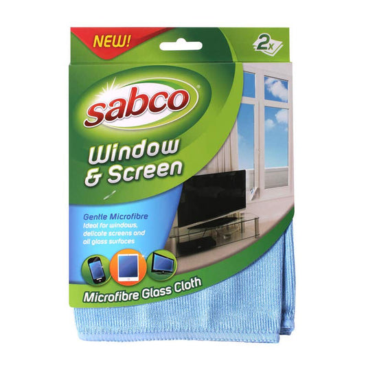 Cleaning Cloth Window and Screen 2 pack Sabco