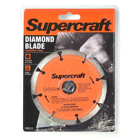 Blade Diamond Segmented 115mm Supercraft