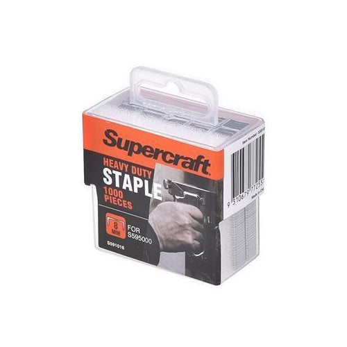 Staple Heavy Duty 8mm 1000Pc Supercraft