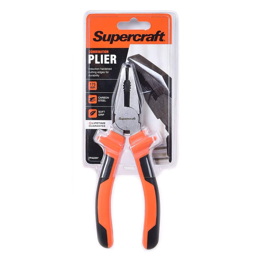 Plier Combination Soft Grip 175mm Supercraft