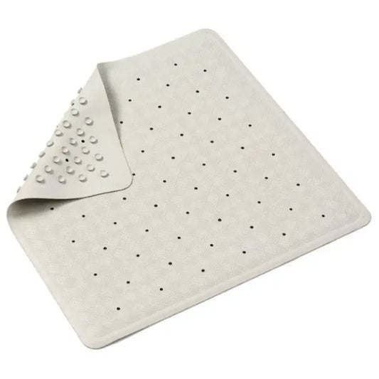 Mat Shower Rubber White 53x53cm
