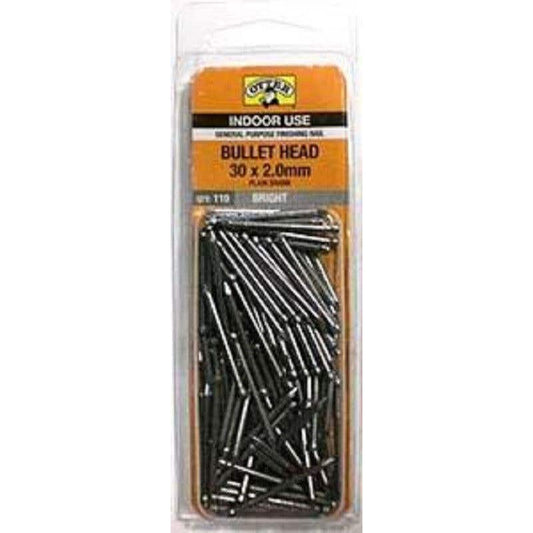 Nail Bullet Head Bright 30x2.00mm Handy Pack 110