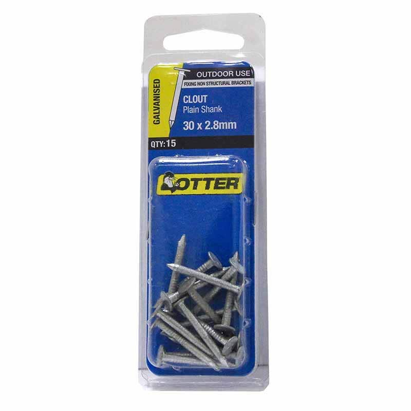 Nail Clout Galvanised 30x2.80 Handy Pack 15