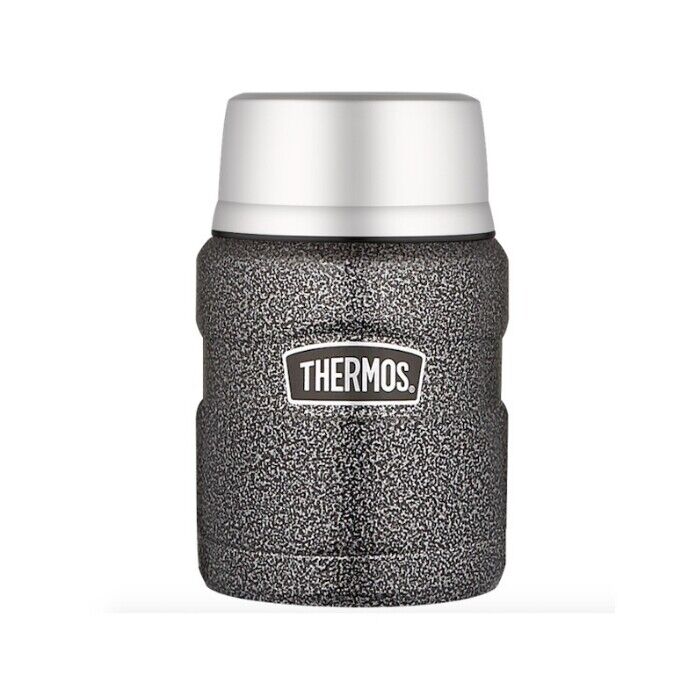 Food Jar Insulated S/Steel King Hammertone 470ML Thermos