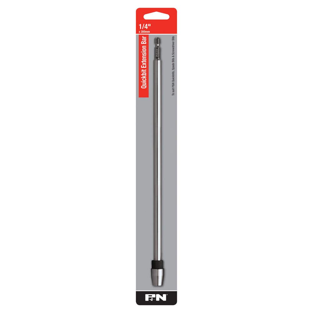 Quickbit Extension Bar 300mm x 1/4In P&N