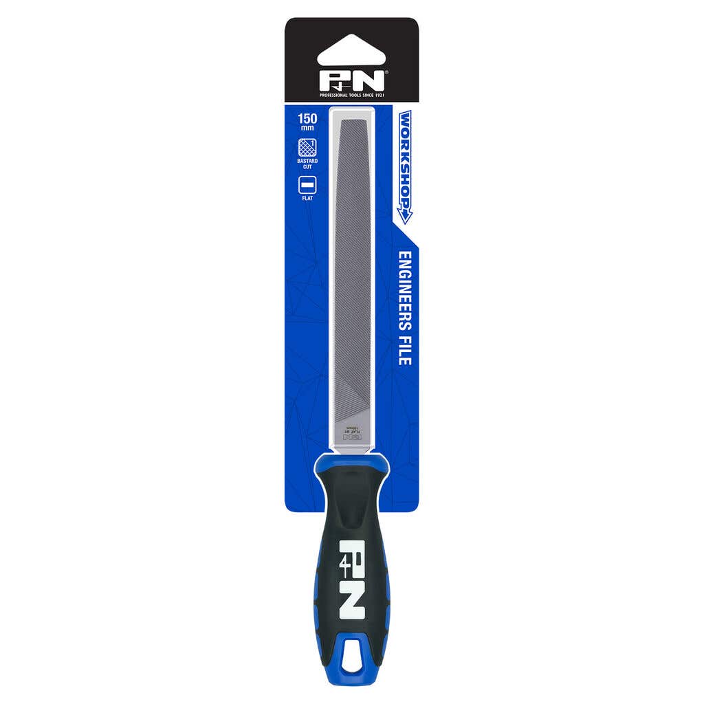 Flat Engineers File with Bastard Handle 150mm