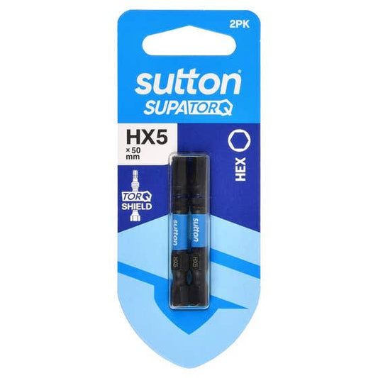 Bit Screwdriver S206 Supatorq HX5 50mm 2Pk Sutton