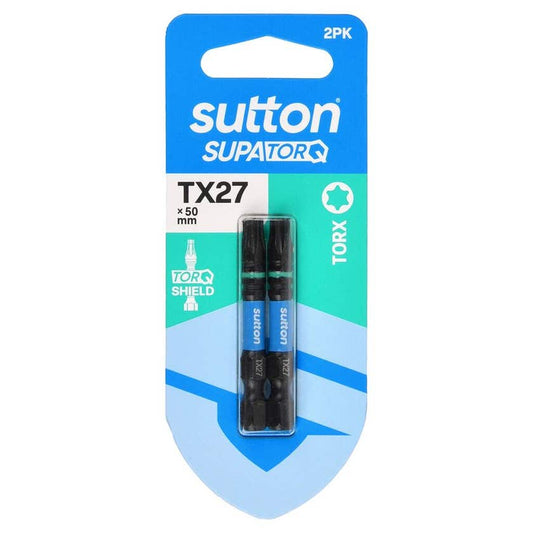 Supatorq Screwdriver Bit S212 TX27 50mm - 2 PK Sutton