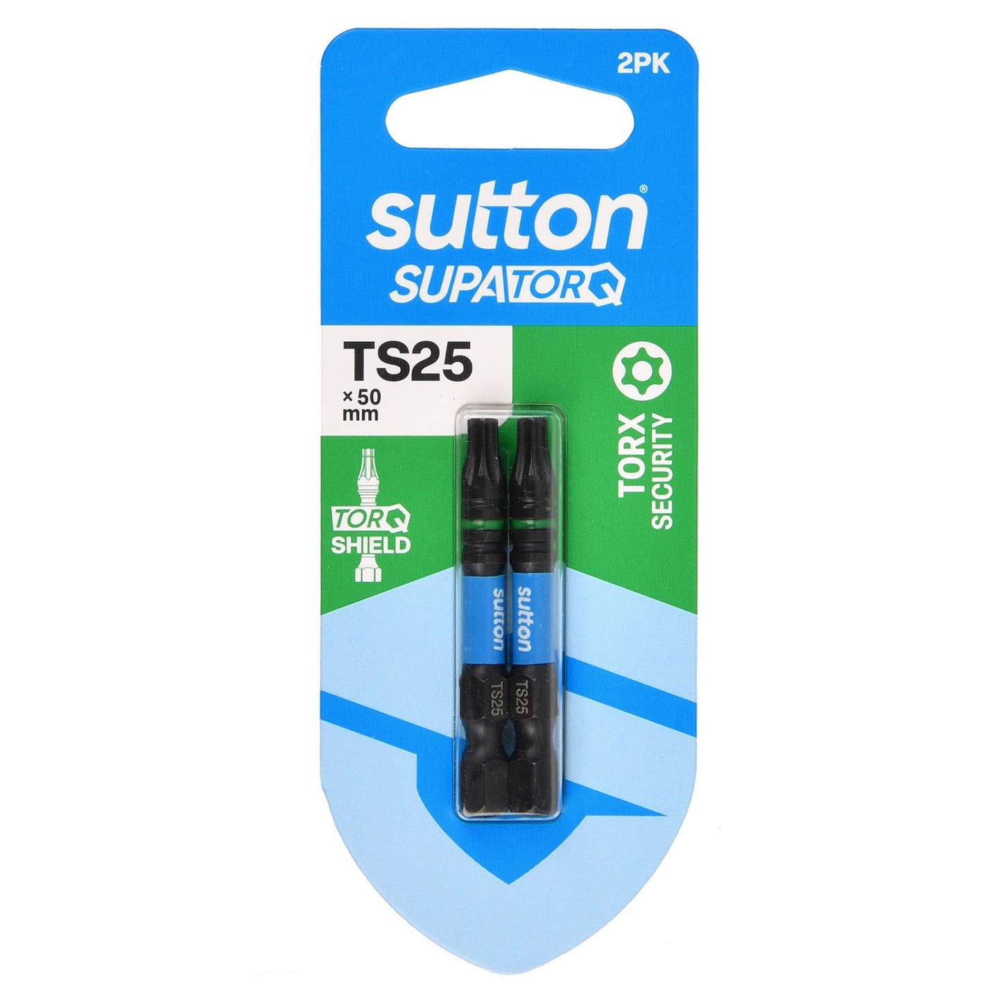 Bit Screwdriver S214 Supatorq torx TS25 50mm 2Pk Sutton