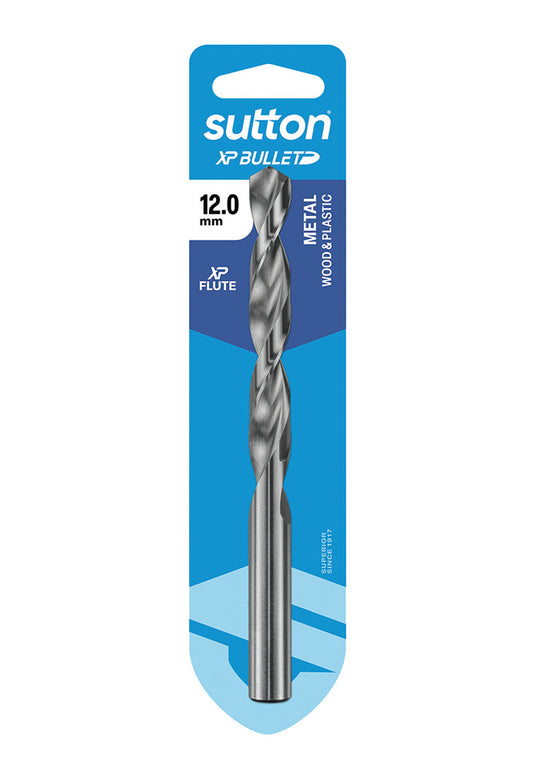 Bit Drill Jobber HSS XP Bullet 12.0mm Sutton