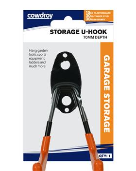 Garage Hook U Shape Carbon Steel 15kg/30kg Small