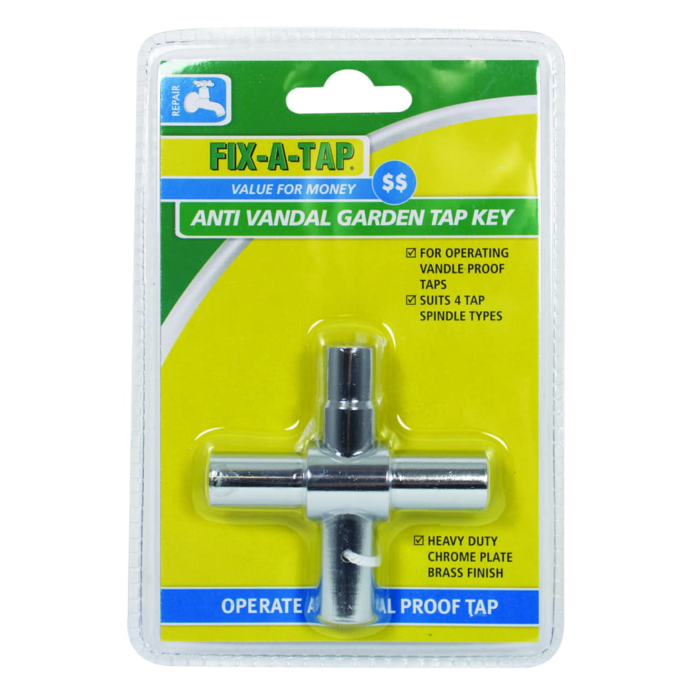 Key. Tap Key Tap 4 Way Vandal Proof Garden – Prahran Hardware