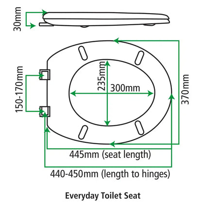 FIX-A-LOO Everyday Toilet Seat White