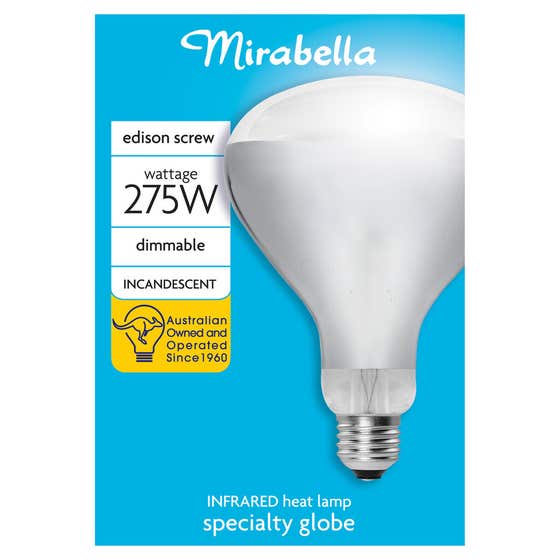 Globe Heat Lamp Es 275w Dimmable Infrared
