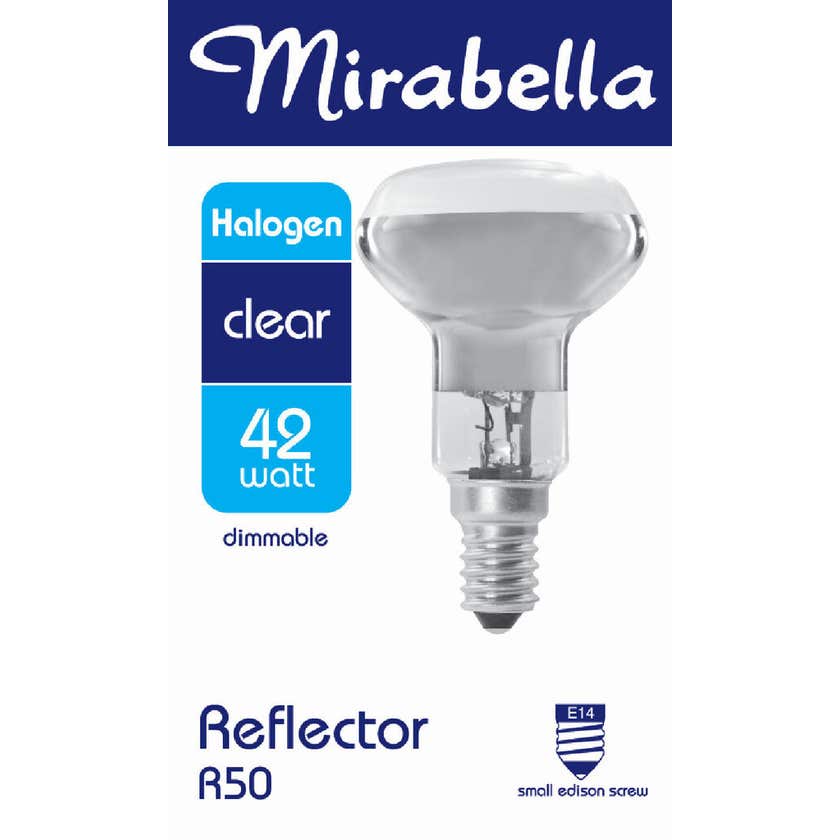 Halogen R50 Ses Clear 42W Reflector - Mirabella