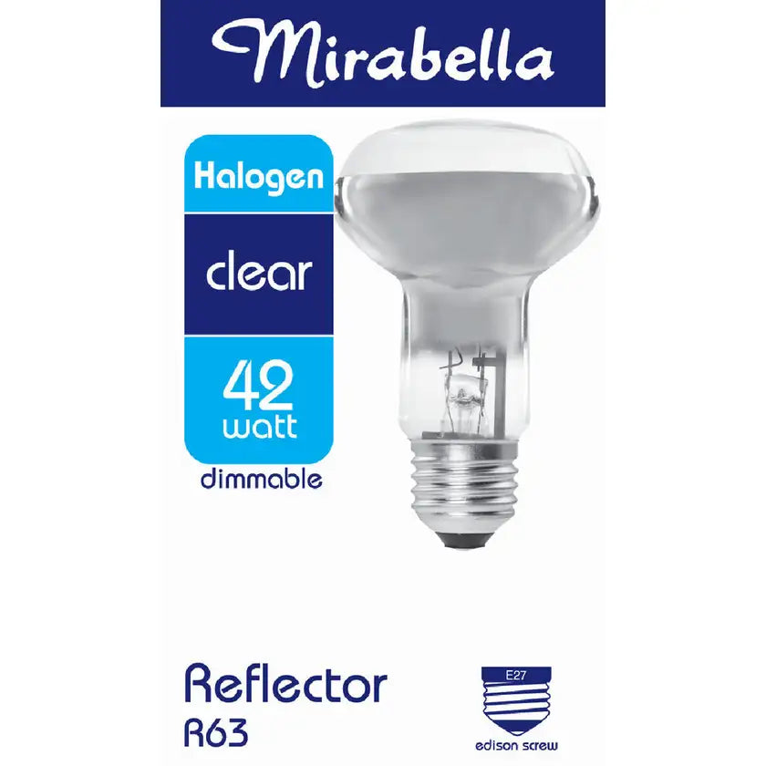 Globe Halogen Reflector R63 Es Clear 42W Mirabella