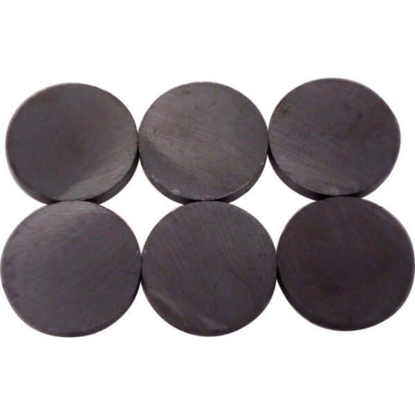 Magnet Hobby Round Ceramic 25mm Pk6