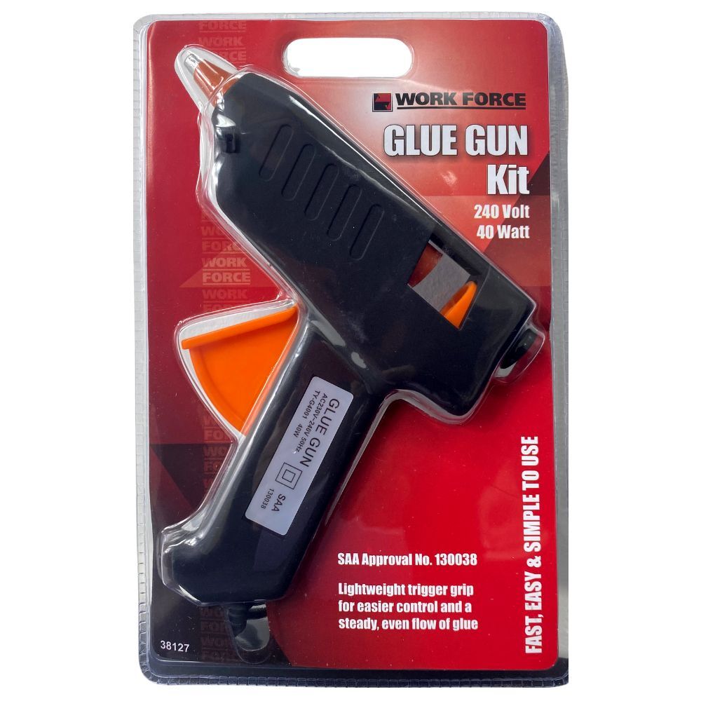 Glue Gun 40W w 3x Glue Sticks