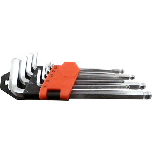 Hex Allen Key Set Metric Ball 9pce