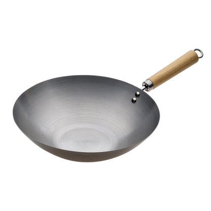 Pyrolux Wok With Wood Handle 30Cm