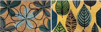 Door Mat Patterned PVC Backed Coir Bale 45x75cm Various Designs