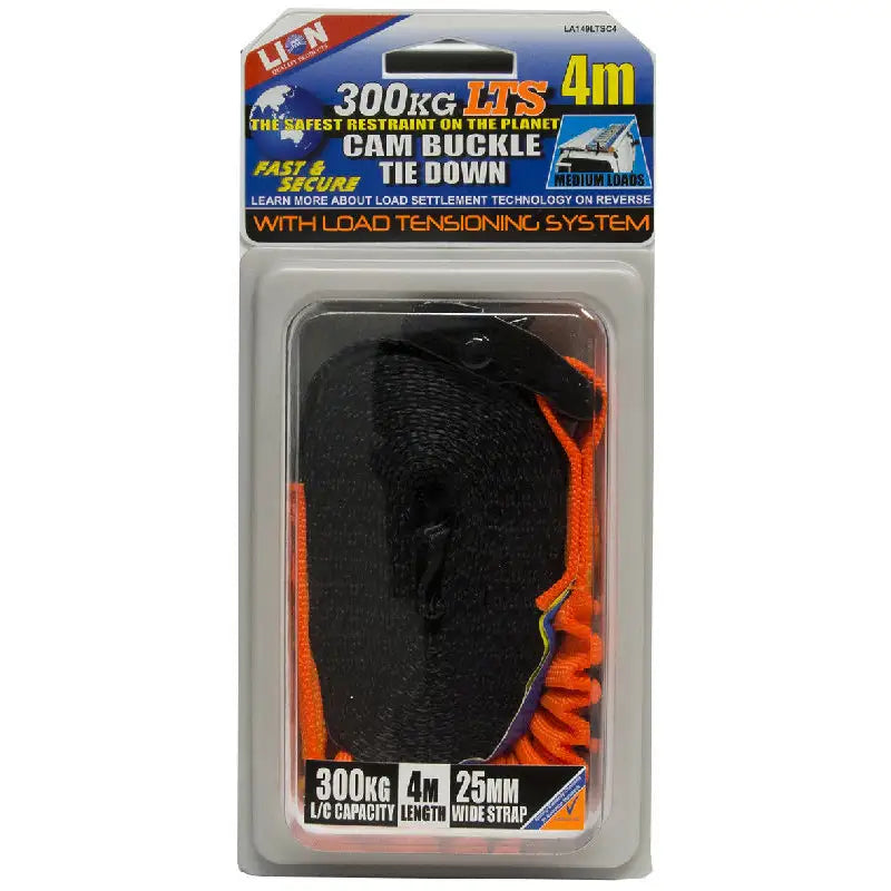 Tie Down Cam Buckle with LTS 25mm X 4m