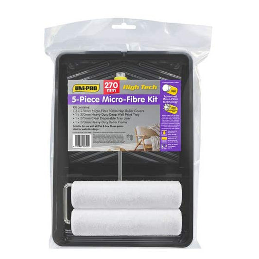 Roller Kit Microfibre 5 Piece 270mm Uni-Pro