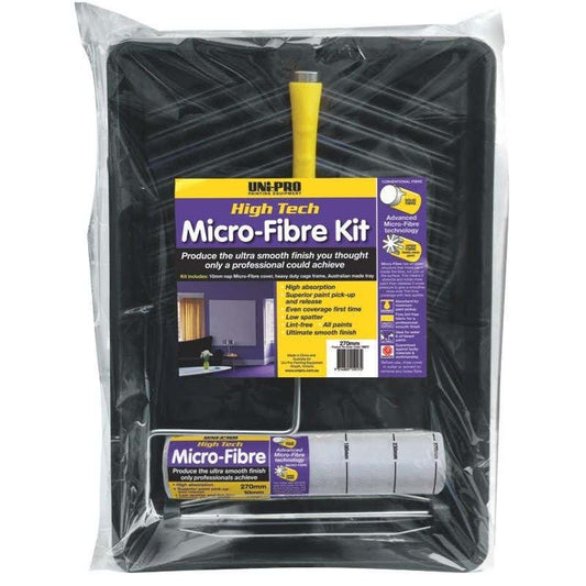Roller Kit Microfibre 10mm Nap 270mm Uni-Pro