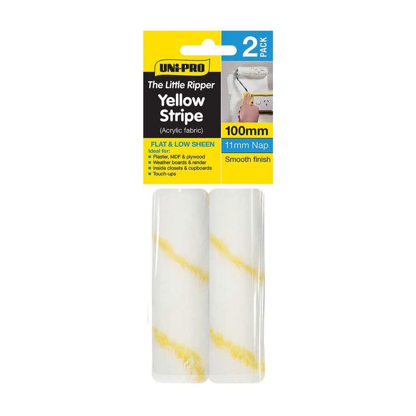 Roller Cover 100mm Fabric 2 Pack Little Ripper Uni-Pro
