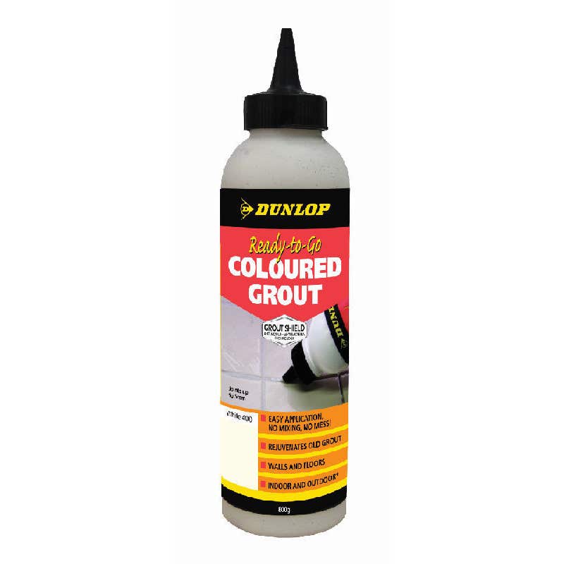 Grout Ready To Go 400 White 800g Dunlop