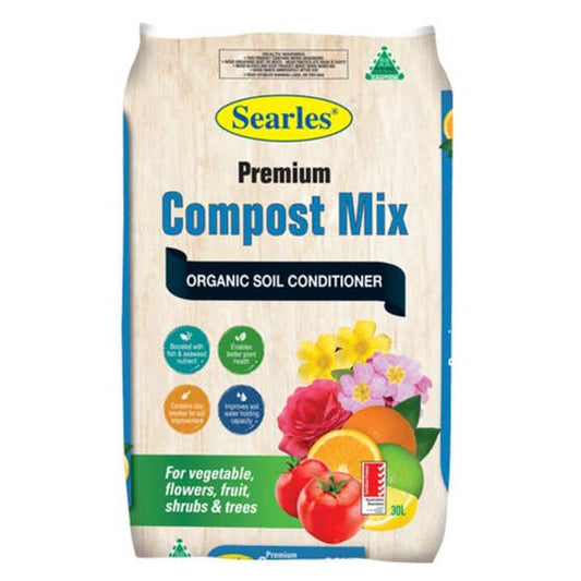 Premium Compost Mix Organic Soil Conditioner 30L
