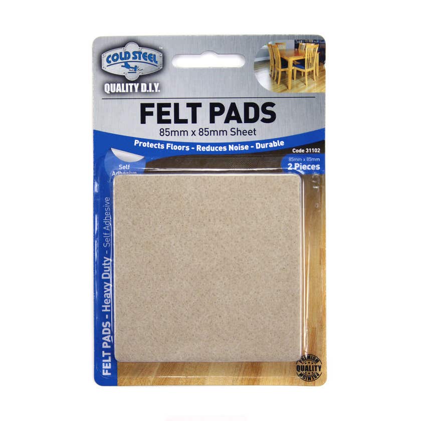 Feltpads Beige Sheet 85mmx85mm 2Pcs