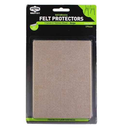 Felt Protectors Sheet Beige 114 x 152mm - 2 Pack