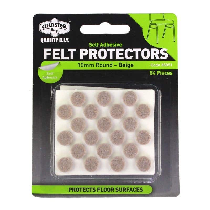 Pad Felt Round Beige 10mm Pack 84