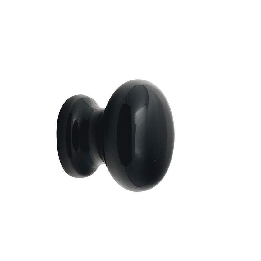 Knob Acrylic Black 40mm