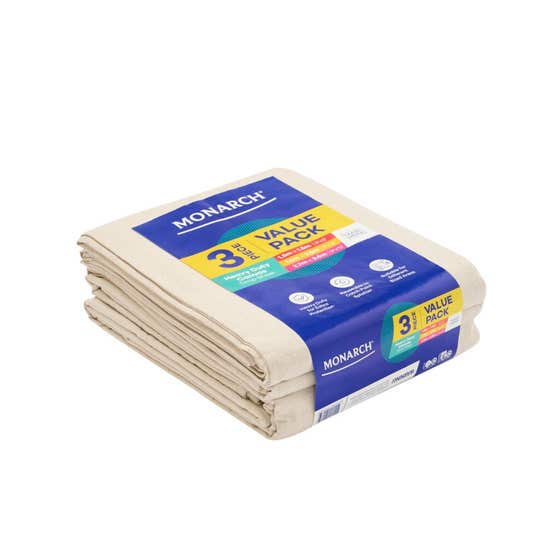 Drop Sheet Heavy Duty Canvas 3Pk Monarch