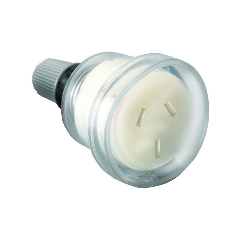 Socket Extension End 10AMP Clear HPM