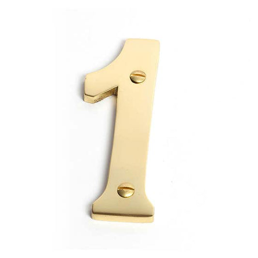 Numeral Brass 100mm 1 Brass Sandleford