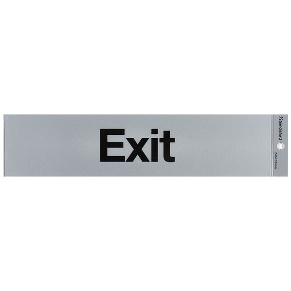 Sandleford Sign Self Adhesive 245 x 58mm Exit