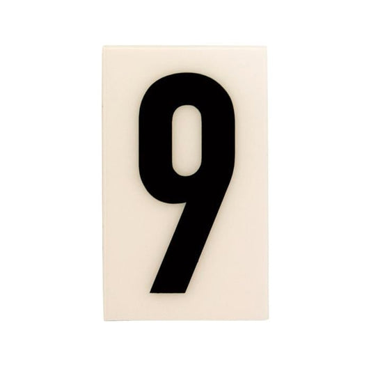 Sandleford Numeral Self Adhesive 60mm x 35mm White 9