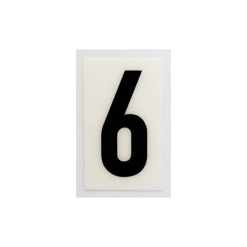 Sandleford Numeral Self Adhesive White 85mm x 55mm 6