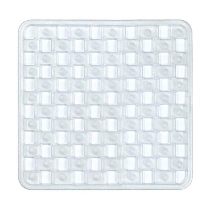 PVC Shower Mat Clear 500 x 510mm Supertax
