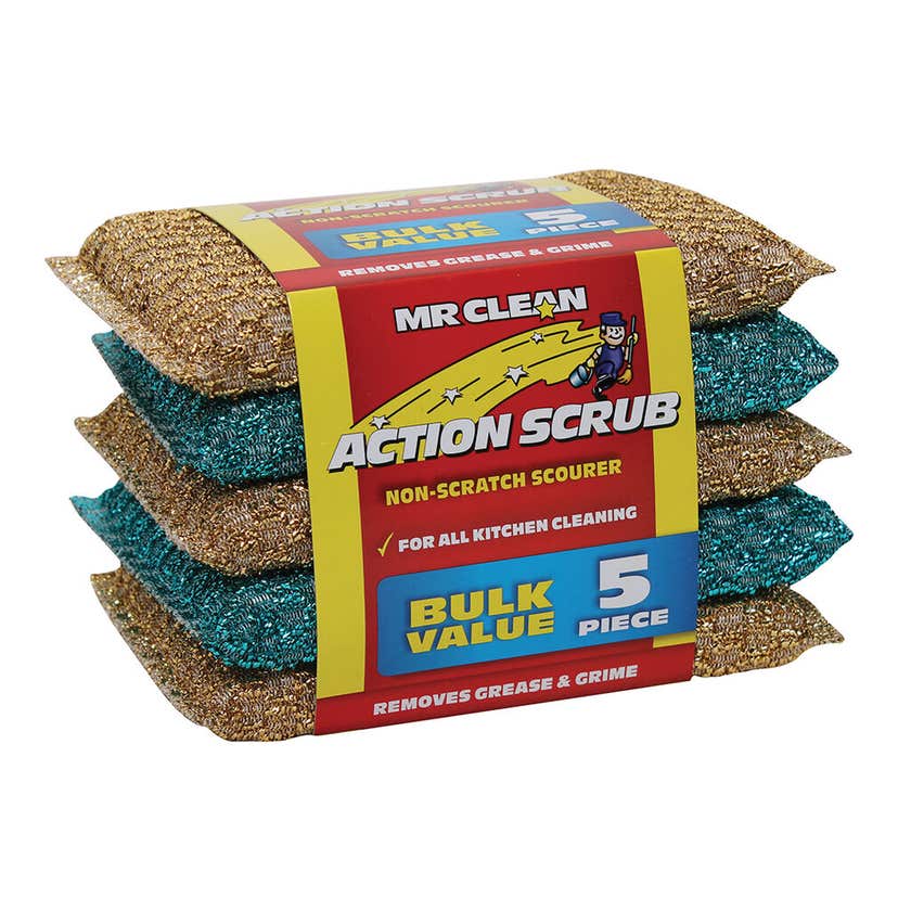 Scrub Action Non Scratch 5pk Mr Clean