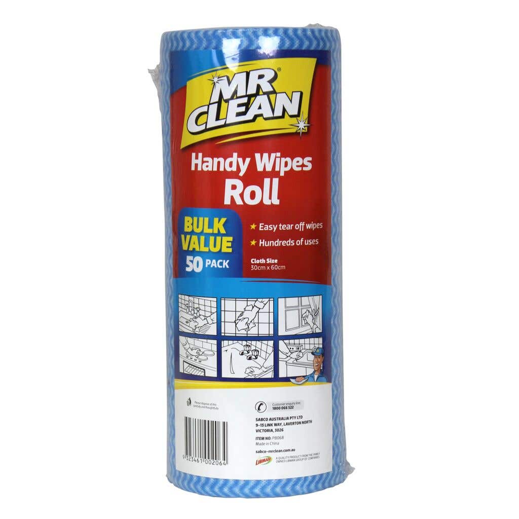 Handy Wipes Roll Reg 50 Sheets Mr Clean