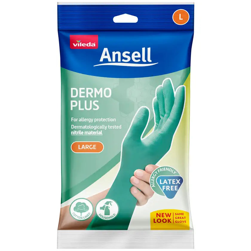 Glove Household Dermo Plus Nitrile Large Ansell