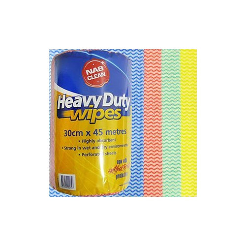 Wipes Heavy Duty Blue 45mx30cm