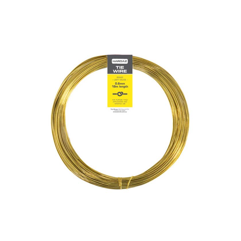 Tie Wire Brass 0.6mmx18M 50Gm