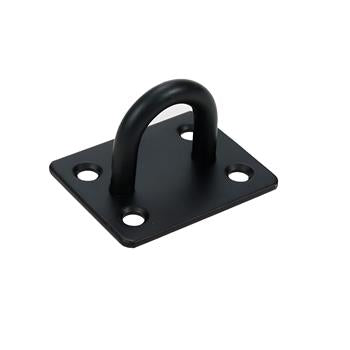 Eye Plate Square SS Black 8mm