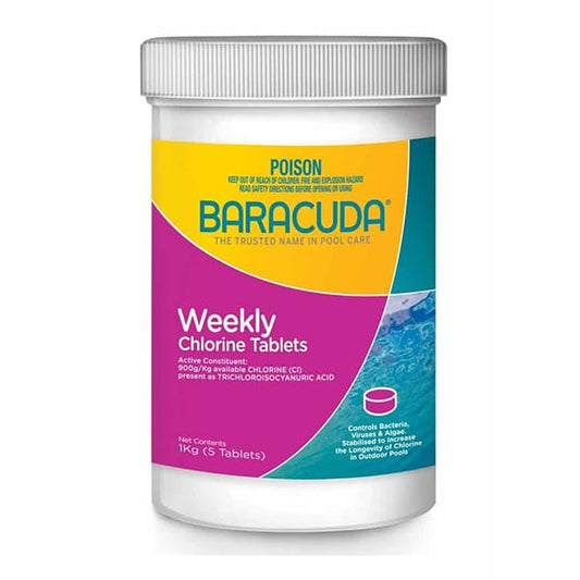 Weekly Chlorine Tablets 1kg Baracuda