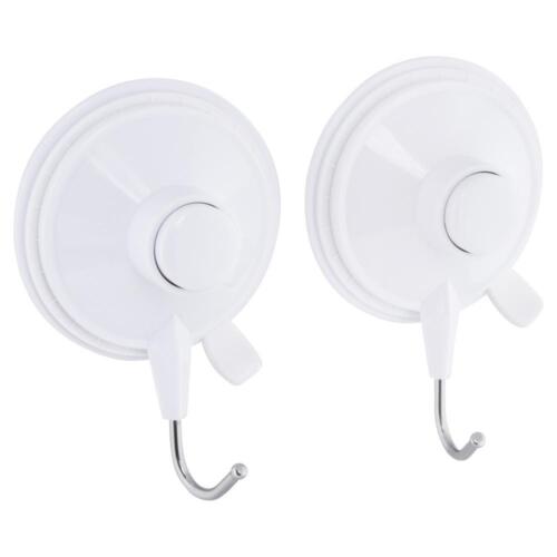 Hook Suction Twin Pack White